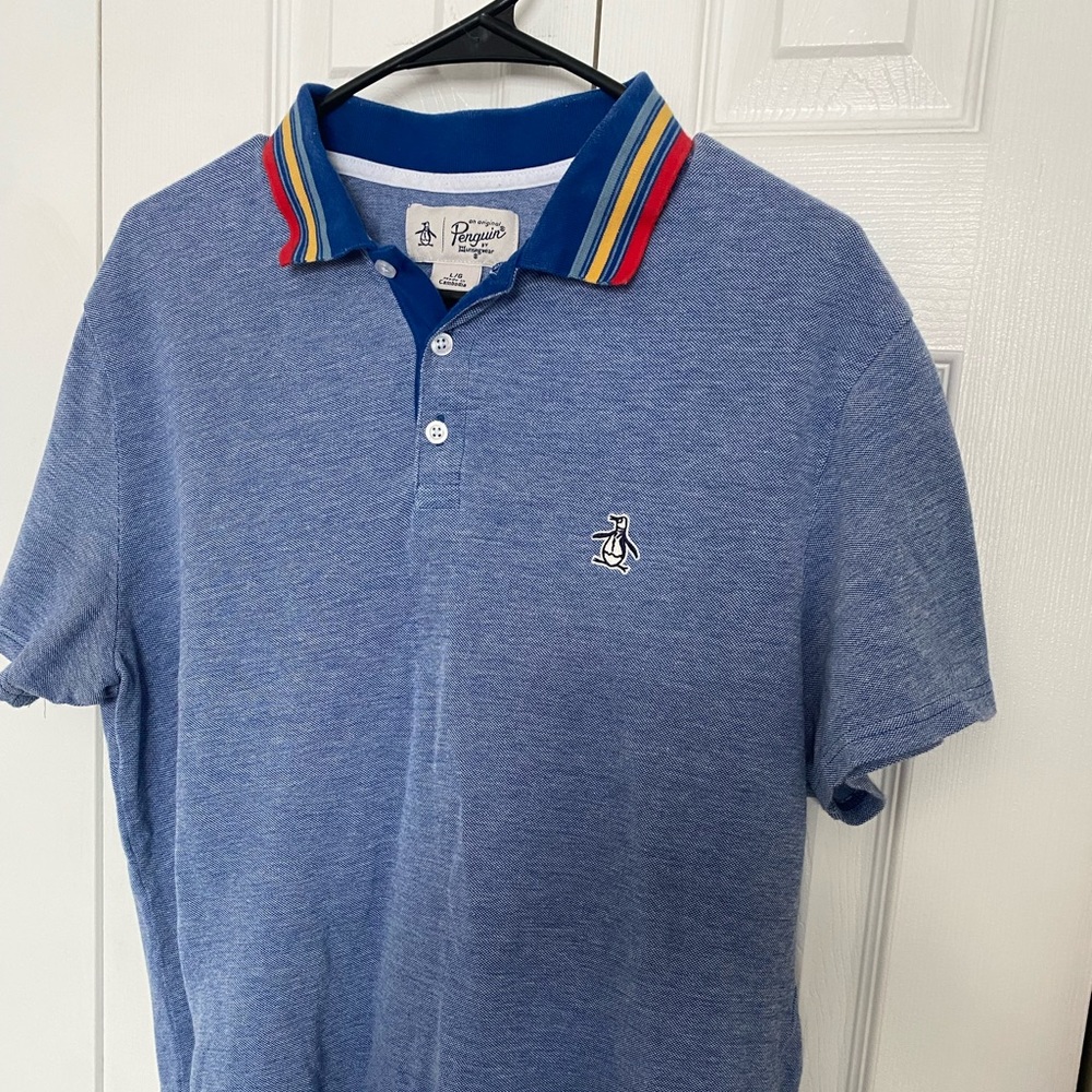 Mens Original Penguin Polo Golf Shirt Medium Large